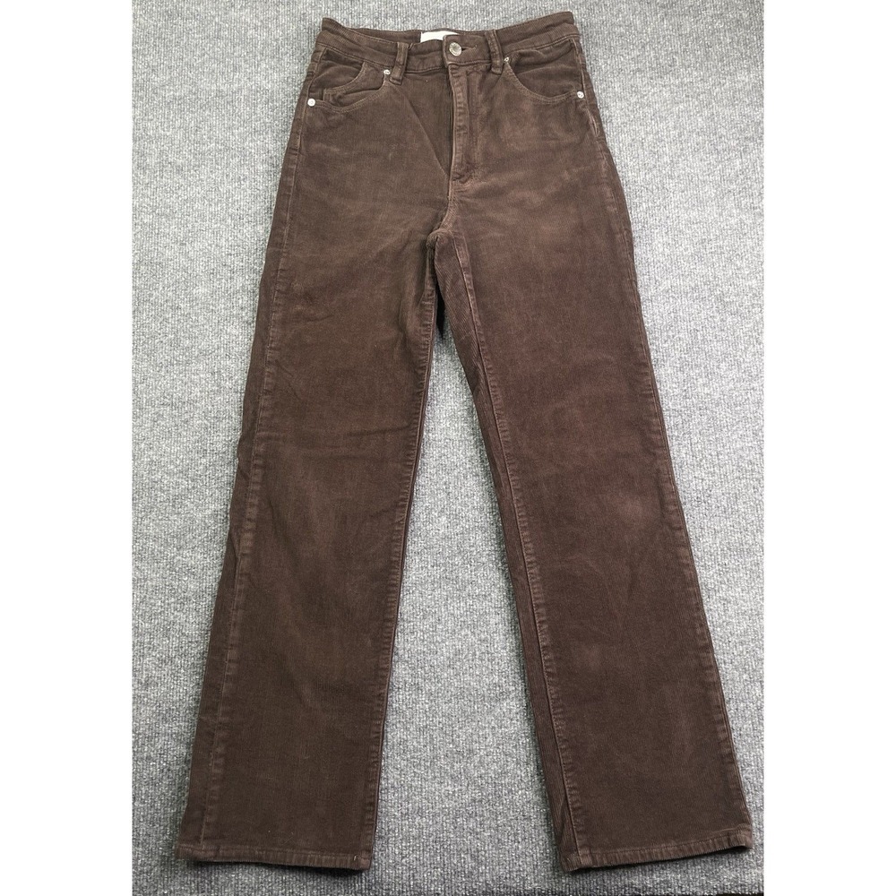 Rolla's Original High Rise Straight‎ Womens Size 26 Brown Corduroy Pants